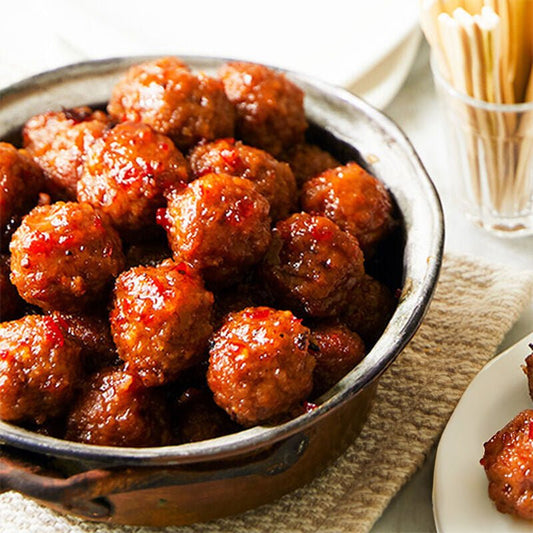 e.g. Stonewall Red Pepper Jelly Meatballs