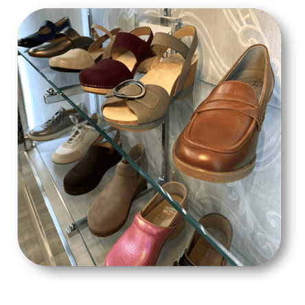 comfortable ladies footwear in the boutique at Dewayne's in Selma, NC minutes from Raleigh, Cary, Clayton, Garner, Smithfield, Goldsboro