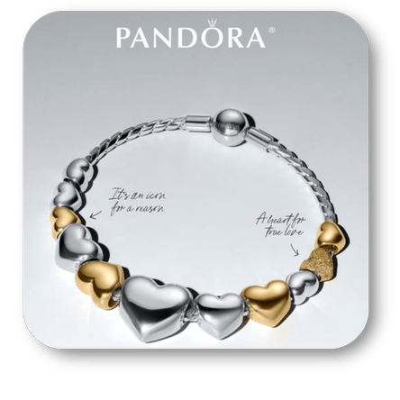 Pandora heart bracelet in the boutique at Dewayne's in Selma, NC minutes from Raleigh, Cary, Clayton, Garner, Smithfield, Goldsboro