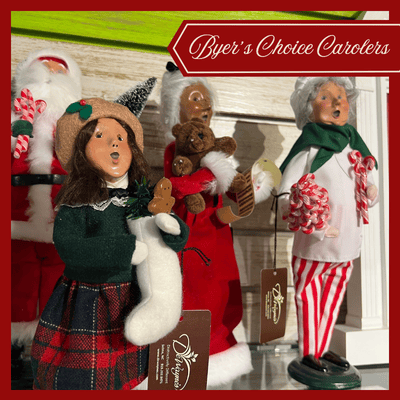 Christmas figurines by Byer's Choice Carols in the timeless treasures room in christmas land at dewayne's