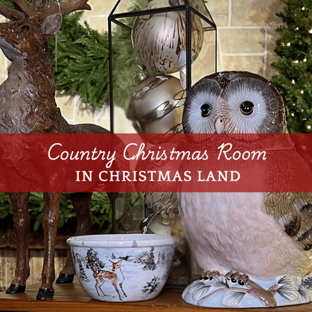 The Country Christmas room open in Christmas Land 2025 at Dewayne's in Selma, NC minutes from Raleigh, Cary, Clayton, Garner, Smithfield, Goldsboro