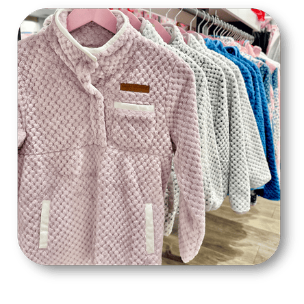 Various colors of Simply Southern textured pullovers at Dewayne's in Selma, NC minutes from Raleigh, Cary, Clayton, Garner, Smithfield, Goldsboro