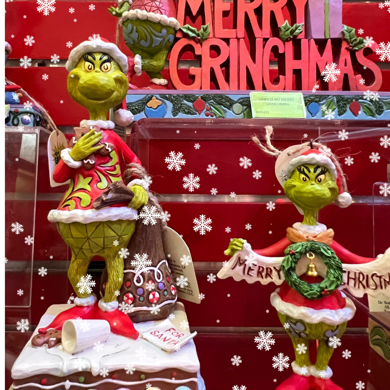 Two Grinch figurines by Jim Shore