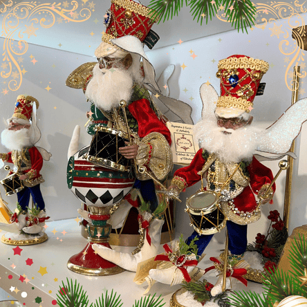 Karen Didion Christmas Soldiers in the timeless treasure room of christmas land at Dewayne's in Selma, NC