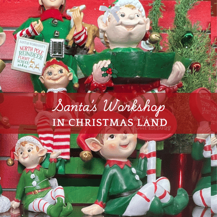 santa's workshop room open in Christmas Land 2025 at Dewayne's in Selma, NC minutes from Raleigh, Cary, Clayton, Garner, Smithfield, Goldsboro