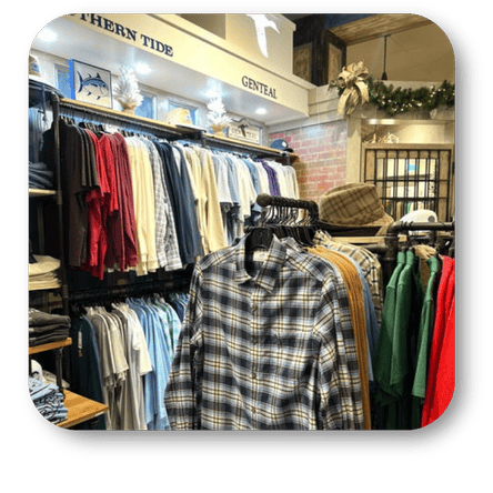 mens clothing brands southern tide and genteal in the men's shoppe at Dewayne's in Selma, NC minutes from Raleigh, Cary, Clayton, Garner, Smithfield, Goldsboro