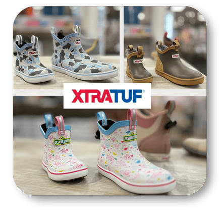 All-Weather XTRATUF Footwear for Kids & Grown-Ups Alike at Dewayne's in Selma, NC minutes from Raleigh, Cary, Clayton, Garner, Smithfield, Goldsboro